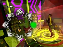 In game image of Dance Party Pop Hits on the Sony Playstation 2.