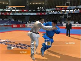 In game image of David Douillet Judo on the Sony Playstation 2.