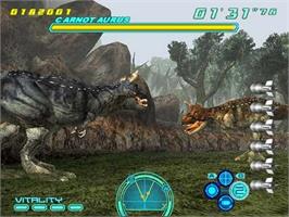 In game image of Dino Stalker on the Sony Playstation 2.