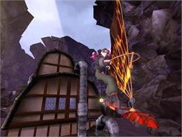 In game image of Disney's Treasure Planet on the Sony Playstation 2.