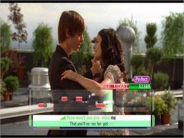 In game image of Disney Sing It! High School Musical 3 - Senior Year on the Sony Playstation 2.