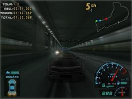 In game image of Dt Racer on the Sony Playstation 2.