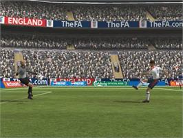 In game image of England International Football - 2004 Edition on the Sony Playstation 2.