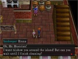 In game image of Ephemeral Fantasia on the Sony Playstation 2.