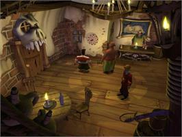 In game image of Escape From Monkey Island on the Sony Playstation 2.