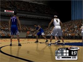 In game image of Espn College Hoops on the Sony Playstation 2.