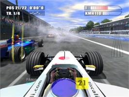 In game image of F1 2002 on the Sony Playstation 2.