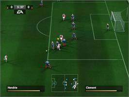 In game image of FIFA 06 on the Sony Playstation 2.