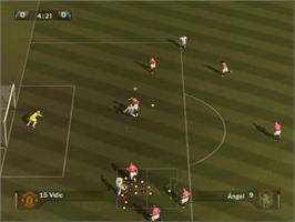 In game image of FIFA 07 on the Sony Playstation 2.