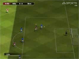 In game image of Fifa Football 2005 on the Sony Playstation 2.