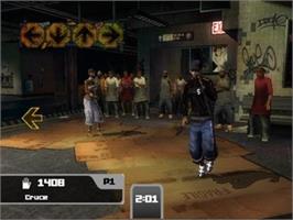 In game image of Flow - Urban Dance Uprising on the Sony Playstation 2.