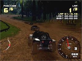 In game image of Ford Racing 2 on the Sony Playstation 2.