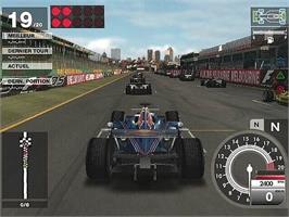 In game image of Formula One 05 on the Sony Playstation 2.