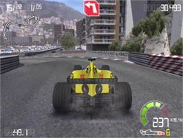 In game image of Formula One 2002 on the Sony Playstation 2.
