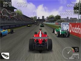 In game image of Formula One 2003 on the Sony Playstation 2.