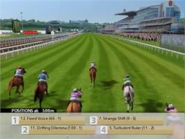 In game image of Frankie Dettori Racing on the Sony Playstation 2.