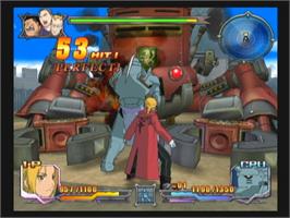 In game image of Fullmetal Alchemist 3 - Kami O Tsugu Shoujo on the Sony Playstation 2.