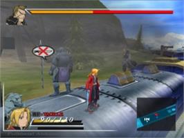 In game image of Fullmetal Alchemist And The Broken Angel on the Sony Playstation 2.