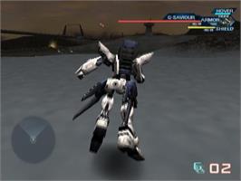 In game image of G-saviour on the Sony Playstation 2.