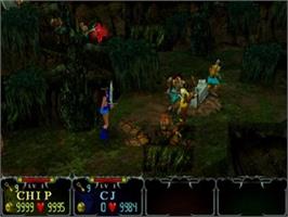 In game image of Gauntlet - Dark Legacy on the Sony Playstation 2.