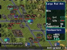 In game image of Global Defence Force - Tactics on the Sony Playstation 2.