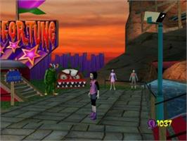 In game image of Goosebumps Horrorland on the Sony Playstation 2.