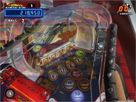 In game image of Gottlieb Pinball Classics on the Sony Playstation 2.