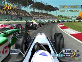 In game image of Grand Prix Challenge on the Sony Playstation 2.