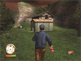 In game image of Great Escape , he on the Sony Playstation 2.