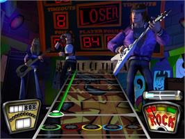 In game image of Guitar Hero Rocks The 80's on the Sony Playstation 2.