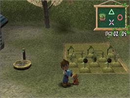 In game image of Harvest Moon - A Wonderful Life Special Edition on the Sony Playstation 2.