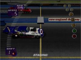 In game image of Ihra Professional Drag Racing 2005 on the Sony Playstation 2.