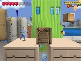 In game image of Inspector Gadget - Mad Robots Invasion on the Sony Playstation 2.