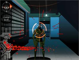 In game image of Killer 7 on the Sony Playstation 2.