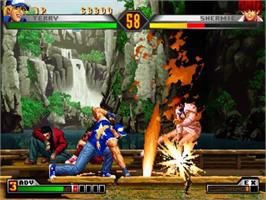In game image of King Of Fighters '98 - Ultimate Match, The on the Sony Playstation 2.