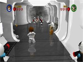 In game image of Lego Star Wars 2 - The Original Trilogy on the Sony Playstation 2.