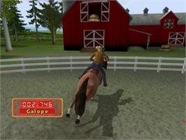 In game image of Let's Ride! Silver Buckle Stables on the Sony Playstation 2.