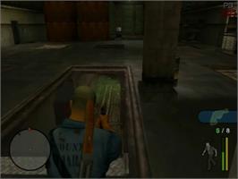 In game image of Manhunt on the Sony Playstation 2.