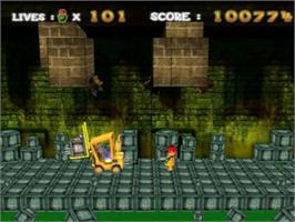 In game image of Maniac Mole on the Sony Playstation 2.