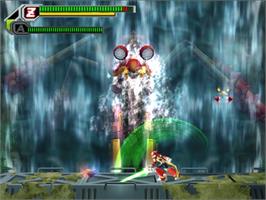 In game image of Mega Man X8 on the Sony Playstation 2.