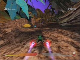 In game image of Megarace 3 on the Sony Playstation 2.