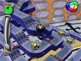 In game image of Mercury Meltdown Remix on the Sony Playstation 2.