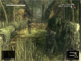 In game image of Metal Gear Solid 3 Subsistence on the Sony Playstation 2.