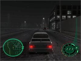 In game image of Midnight Club 2 on the Sony Playstation 2.
