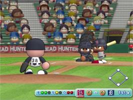 In game image of Mlb Power Pros on the Sony Playstation 2.