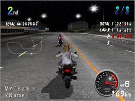 In game image of Motorbike King on the Sony Playstation 2.