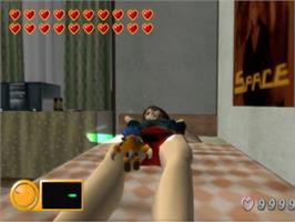 In game image of Mr Moskeeto on the Sony Playstation 2.