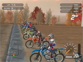 In game image of Mx Unleashed on the Sony Playstation 2.