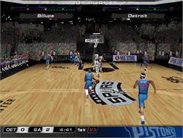 In game image of NBA Jam on the Sony Playstation 2.