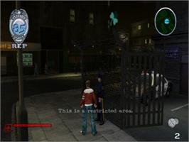 In game image of Narc on the Sony Playstation 2.